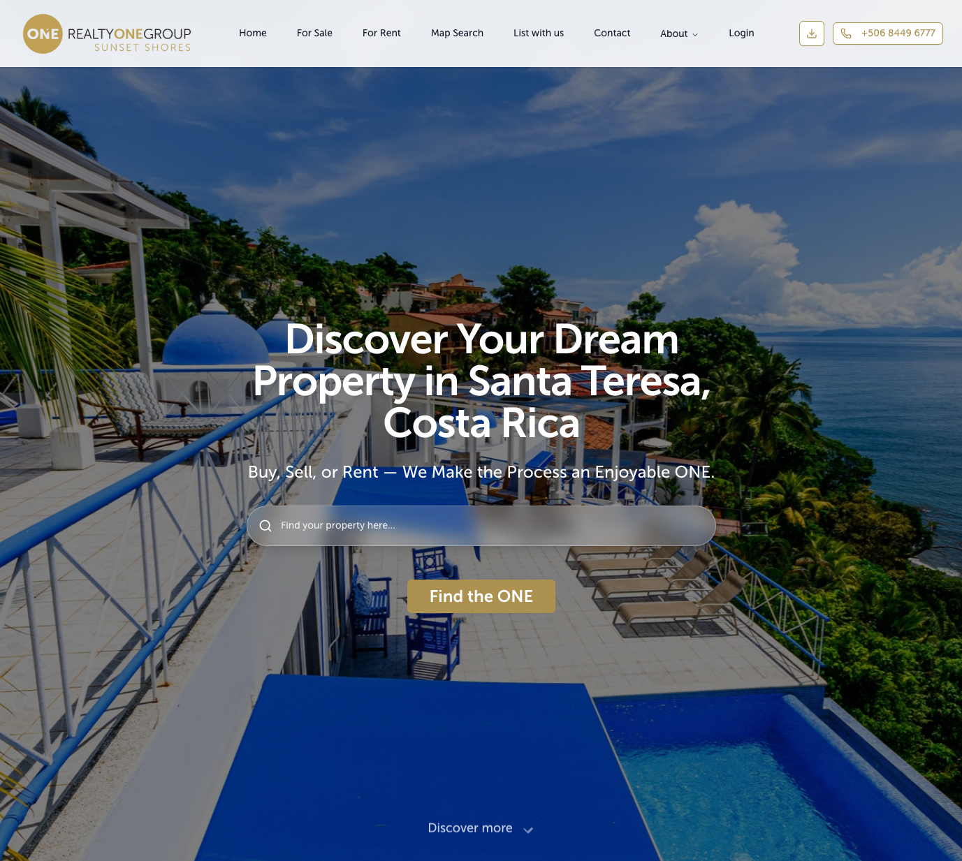 Realty ONE Group Platform Preview - Desktop